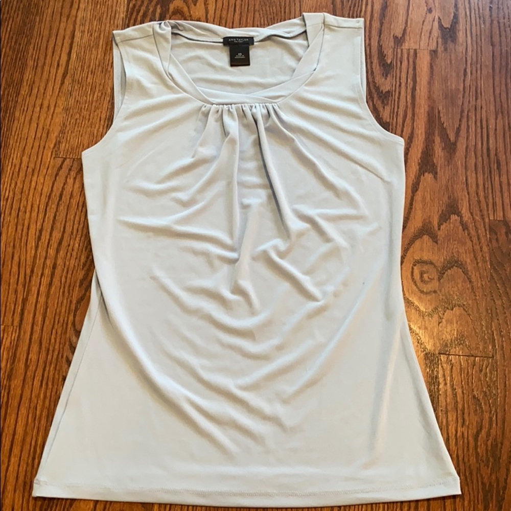 Ann Taylor Baby Blue business tank top-shirt